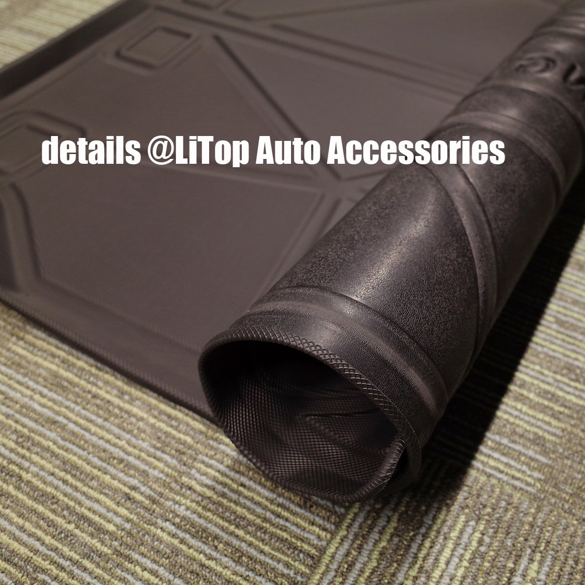 3D Carpet 5D Car Floor Mats Rear Cargo Trunk Mat for Peugeot 208 GT Car Accessories 2019-2022